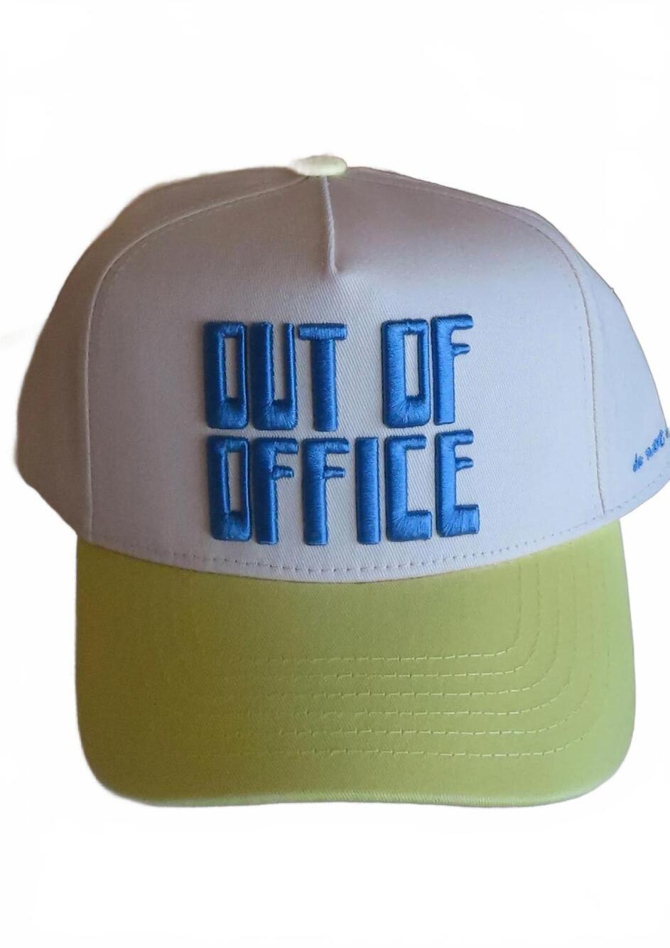 NEW KENZKUSTOMZ women's out of office trucker hat in butter yellow